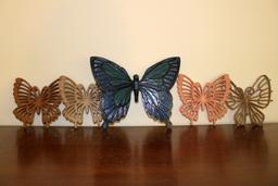 Lot of (11) 1970's Plastic Butterflies