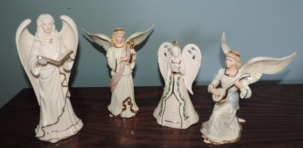 Lot of 4 Lenox Porcelain Angels