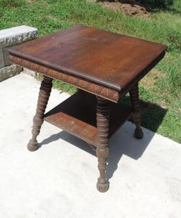 Extra Nice Victorian Oak Bible Table