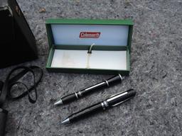 Sears Binoculars and Coleman Pen Set