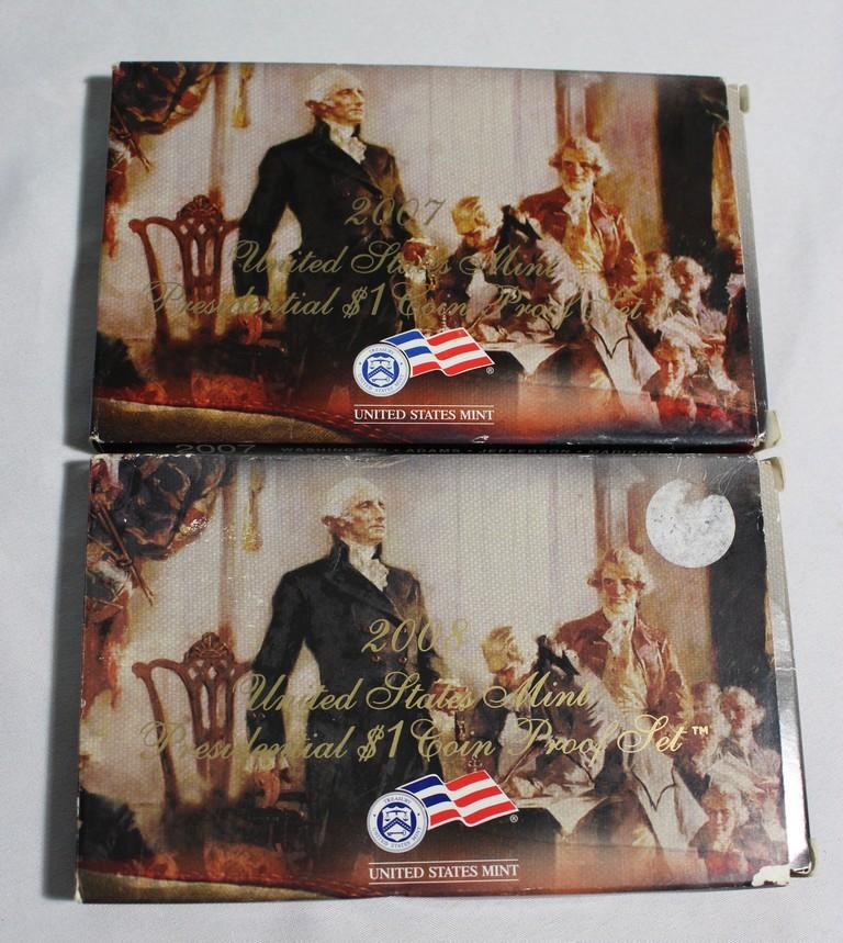 (2) Proof Presidential Coin Sets