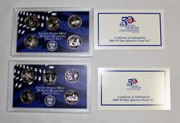 (2) Proof Presidential Quarter Coin Sets