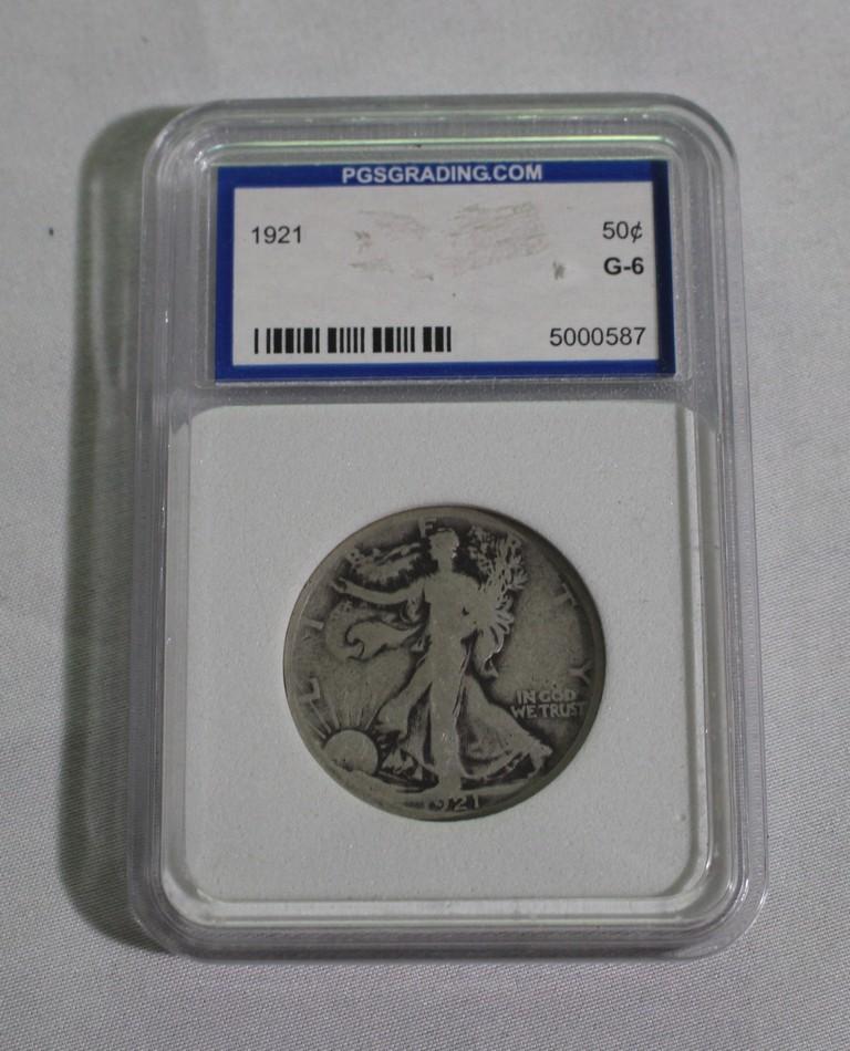 1921 Walking Liberty Half Dollar