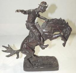 Signed Remington Bronze "Bronco Busters"