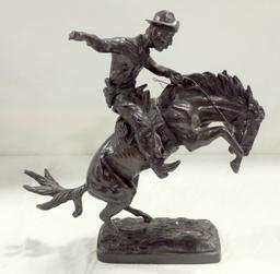 Signed Remington Bronze "Bronco Busters"