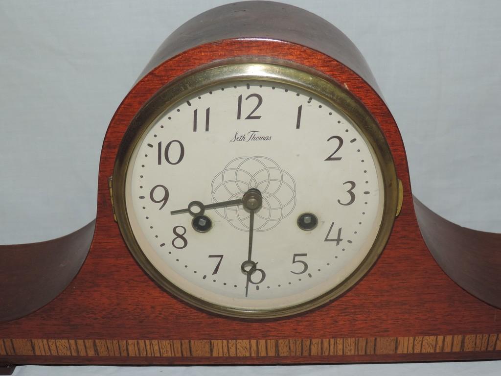 Mahogany Seth Thomas Mantel Clock