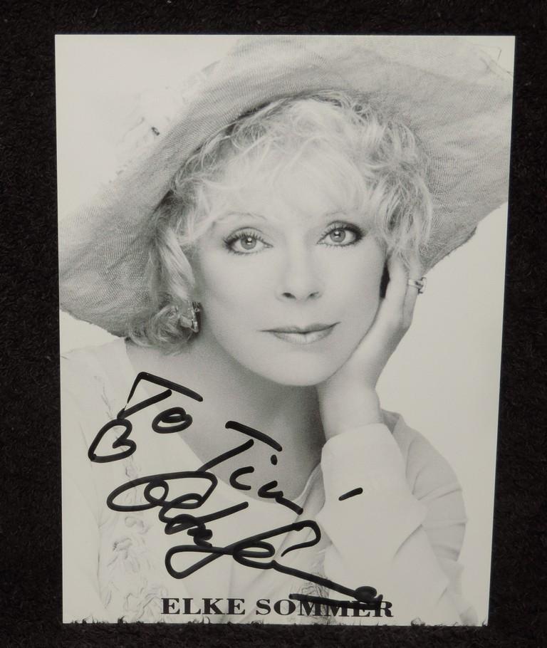 Autographed 4.5x6 Photo of Elke Sommer