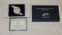 2005 Chief Justice Marshall Silver Dollar