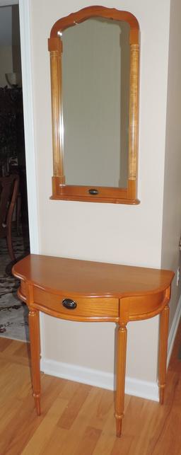 Hallway Table and Matching Mirror