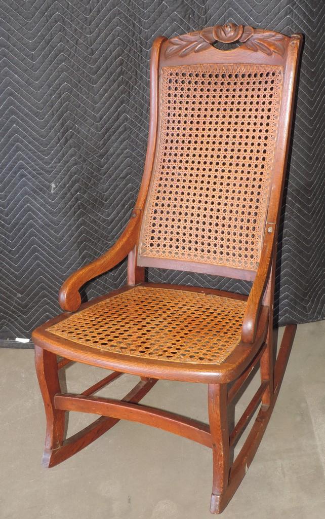 Victorian Cane Bottom Rocker