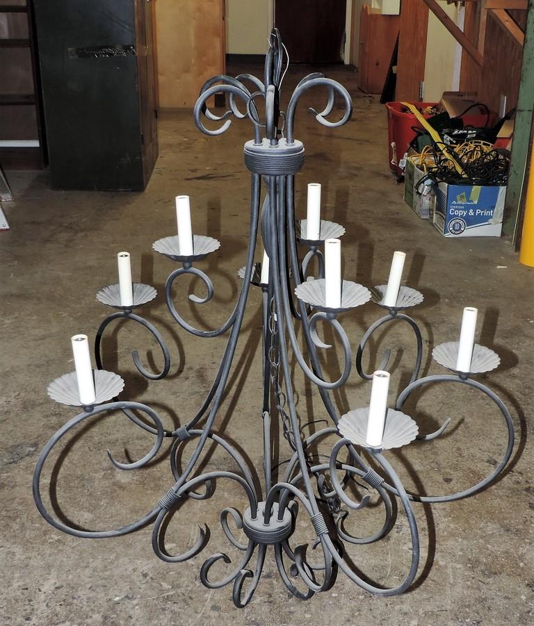 Black Iron Chandelier