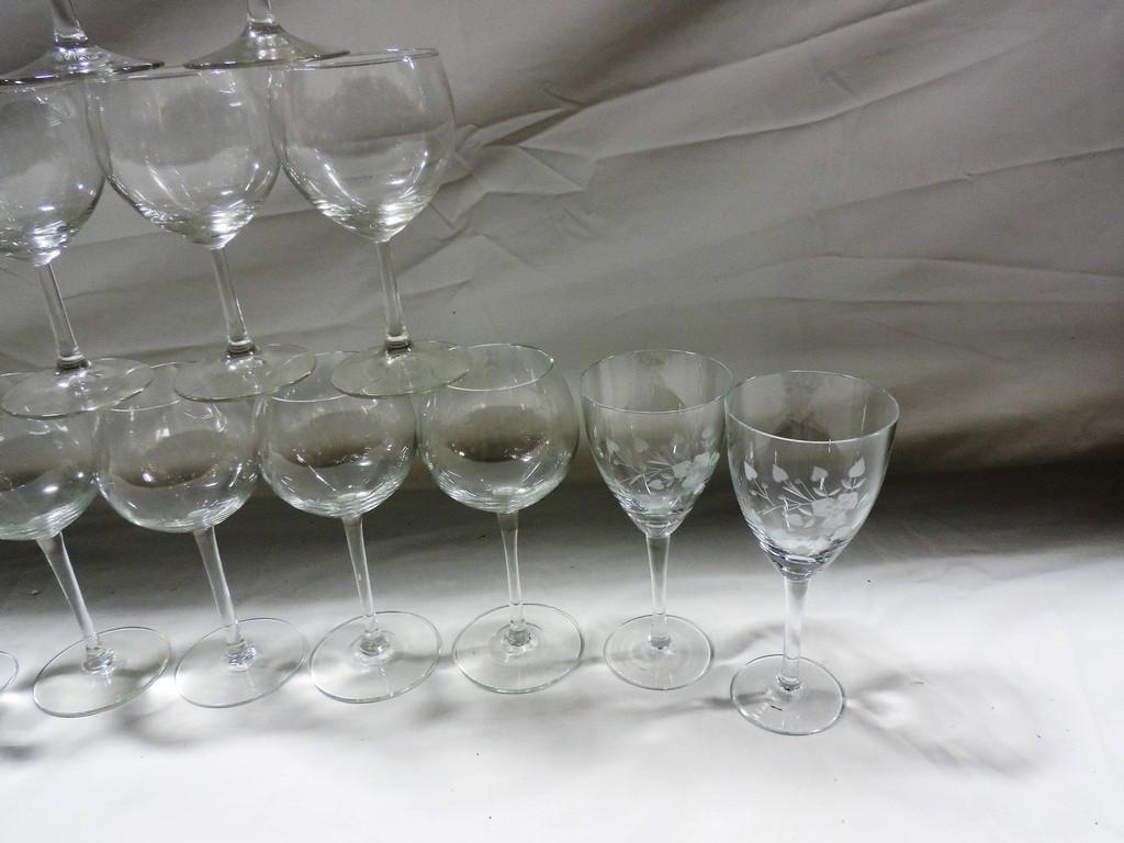 14 Pcs Crystal Stemware