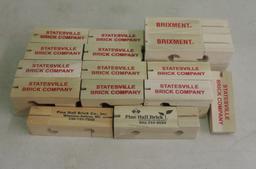 Lot of Wooden Brick mason Line Block