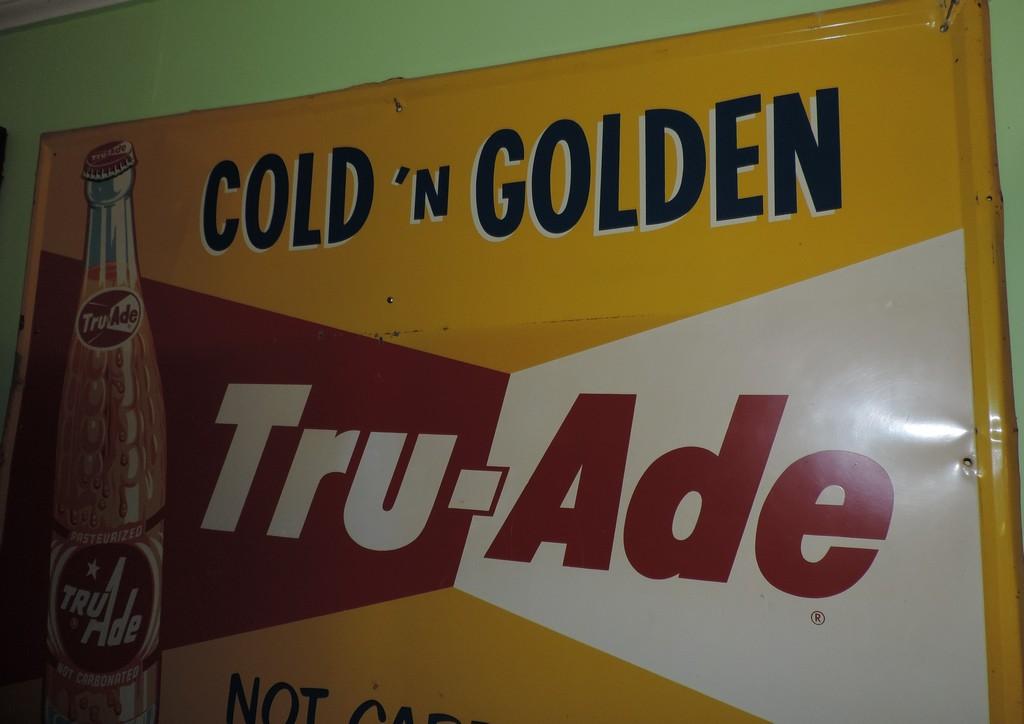 Vintage Original Tru Ade Metal Sign