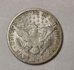 1908-S Barber Half Dollar