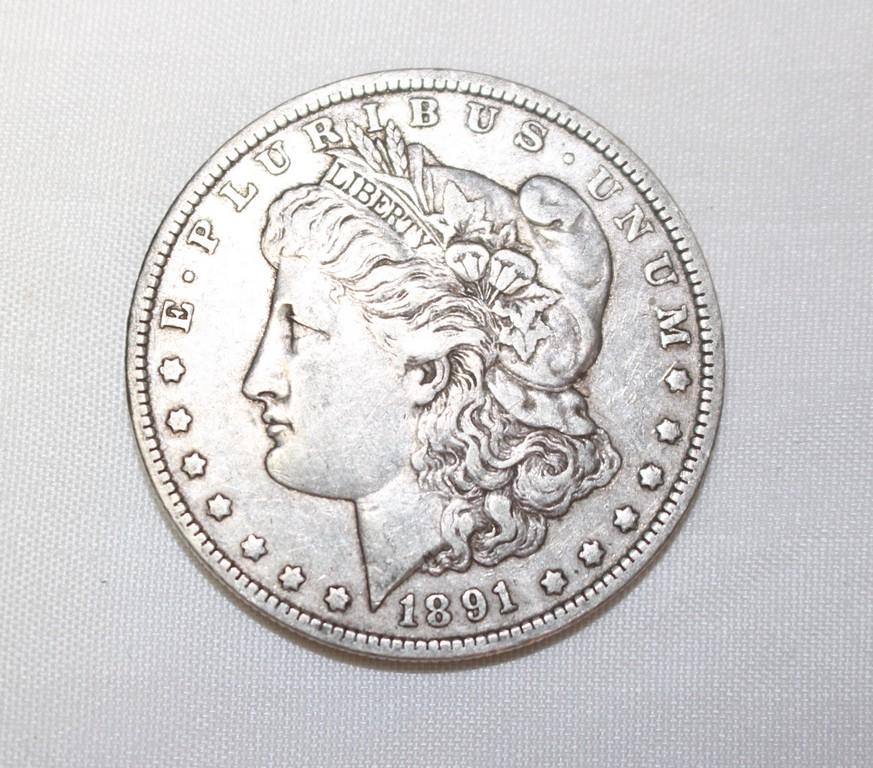 1891-o Morgan Silver Dollar