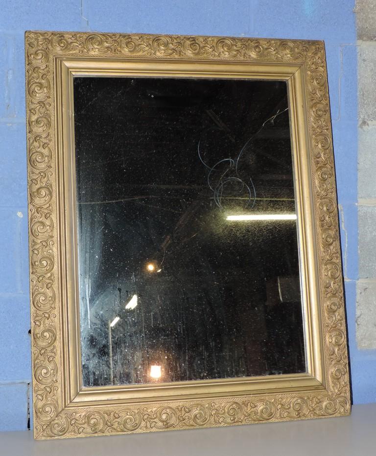 1890's Gold Gild Wall Mirror