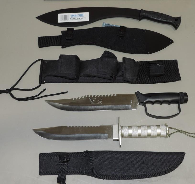 Kukri Machete, And 2 New Survival Knives