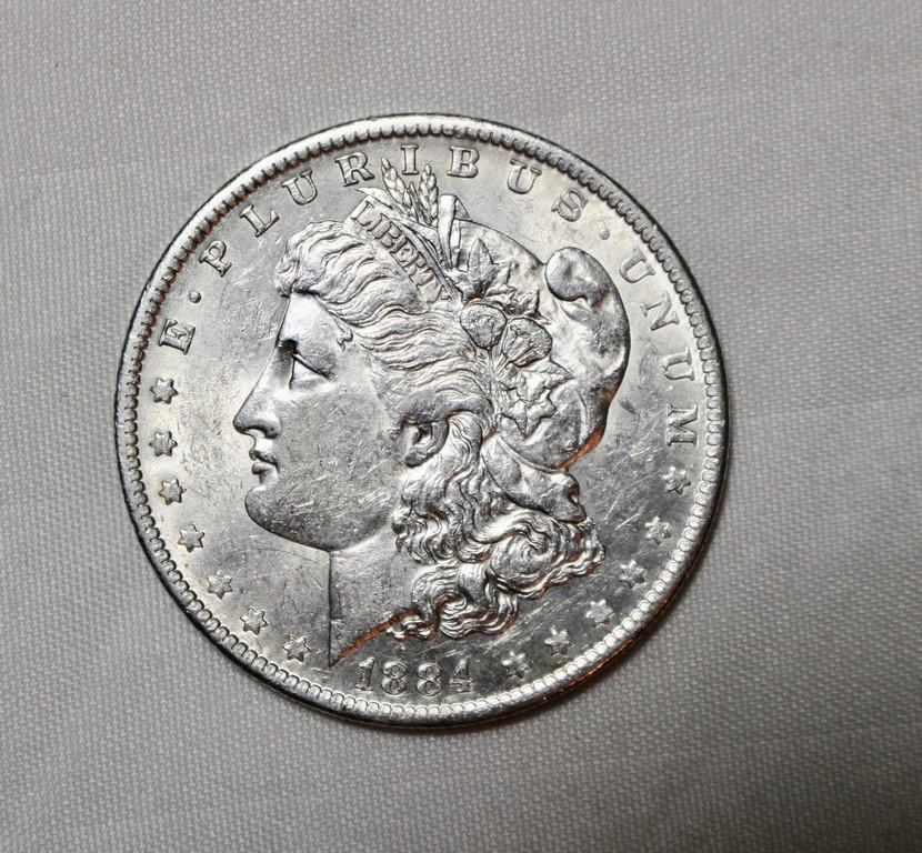 1884 O Uncirculated Morgan Silver Dollar