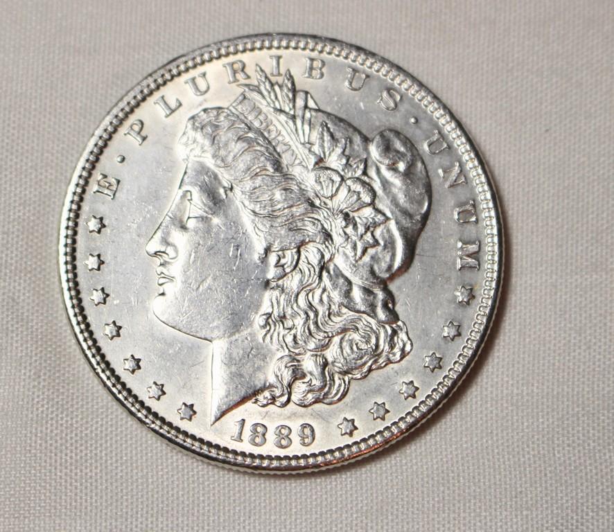 1889 Uncirculated Morgan Silver Dollar