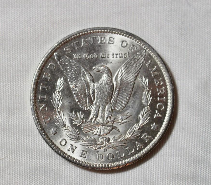 1885 O Uncirculated Morgan Silver Dollar