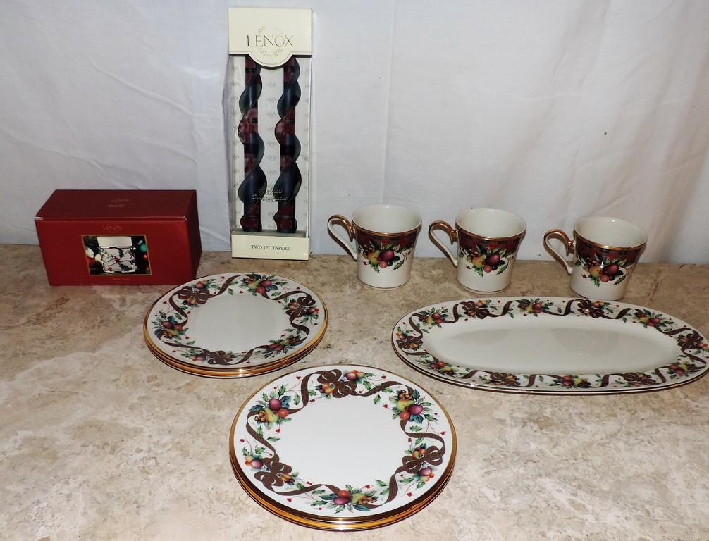 Lot of Christmas Lenox China