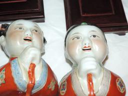 Chinese Porcelain Boy and Girl