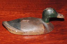 Early Miniature Cast Iron Duck