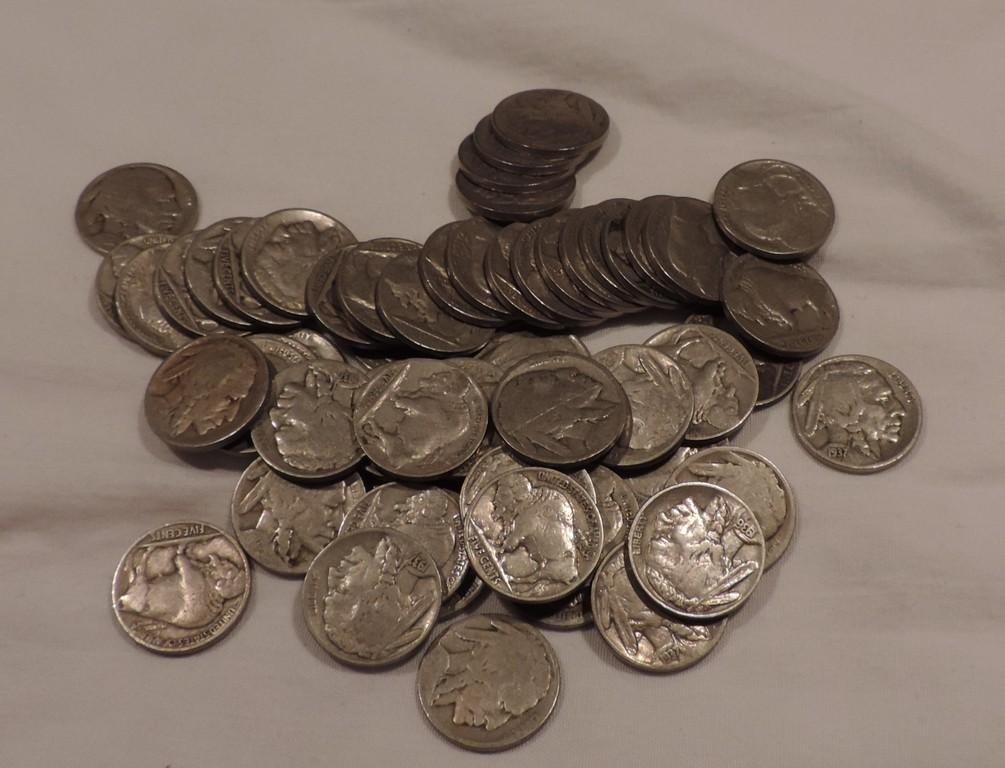 (59) Buffalo Nickels