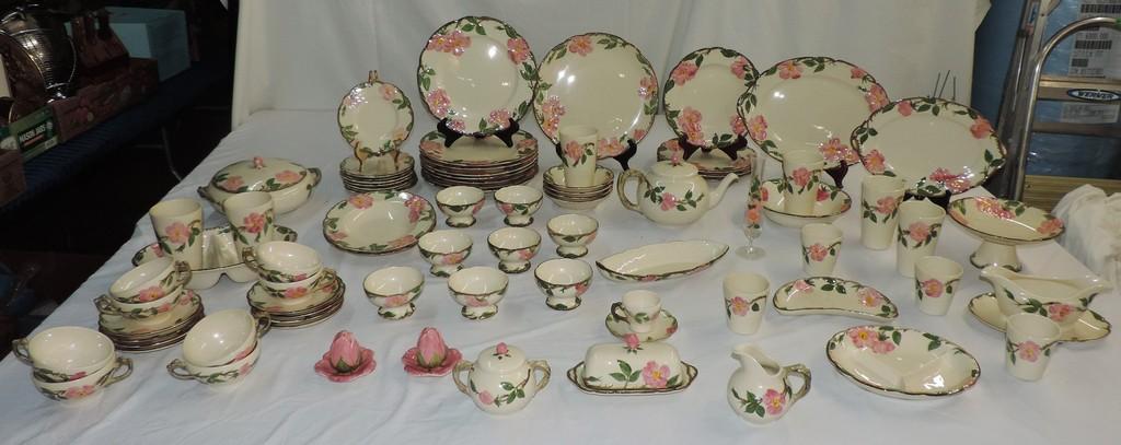 Large Set Of Desert Rose China By Franciscan