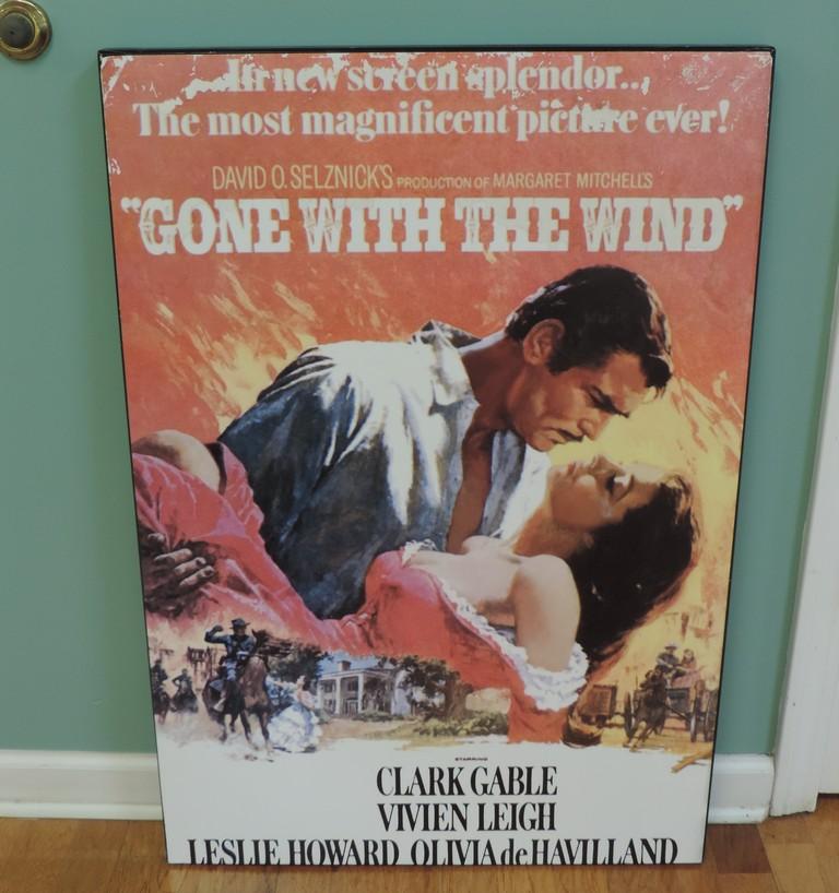 Gone with The Wind Poster on Board