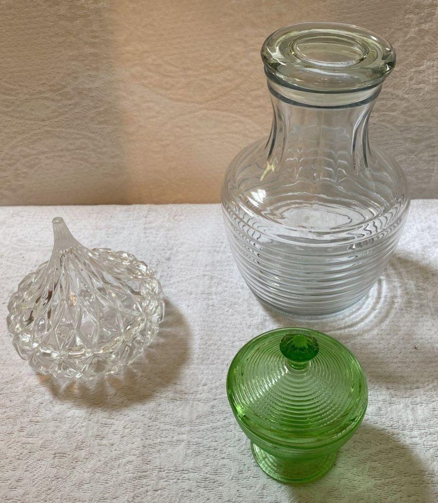 Lot of Vintage Lidded Glassware