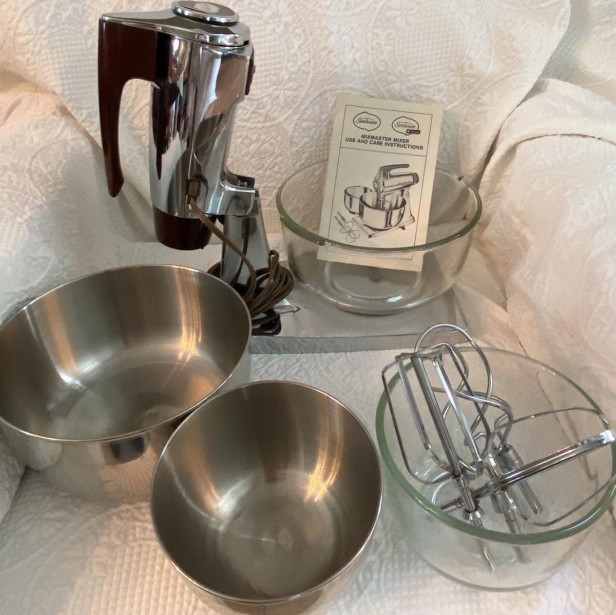 Vintage Sunbeam Mixer with Accessories