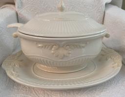 Lenox Soup Tureen and Candle Holders