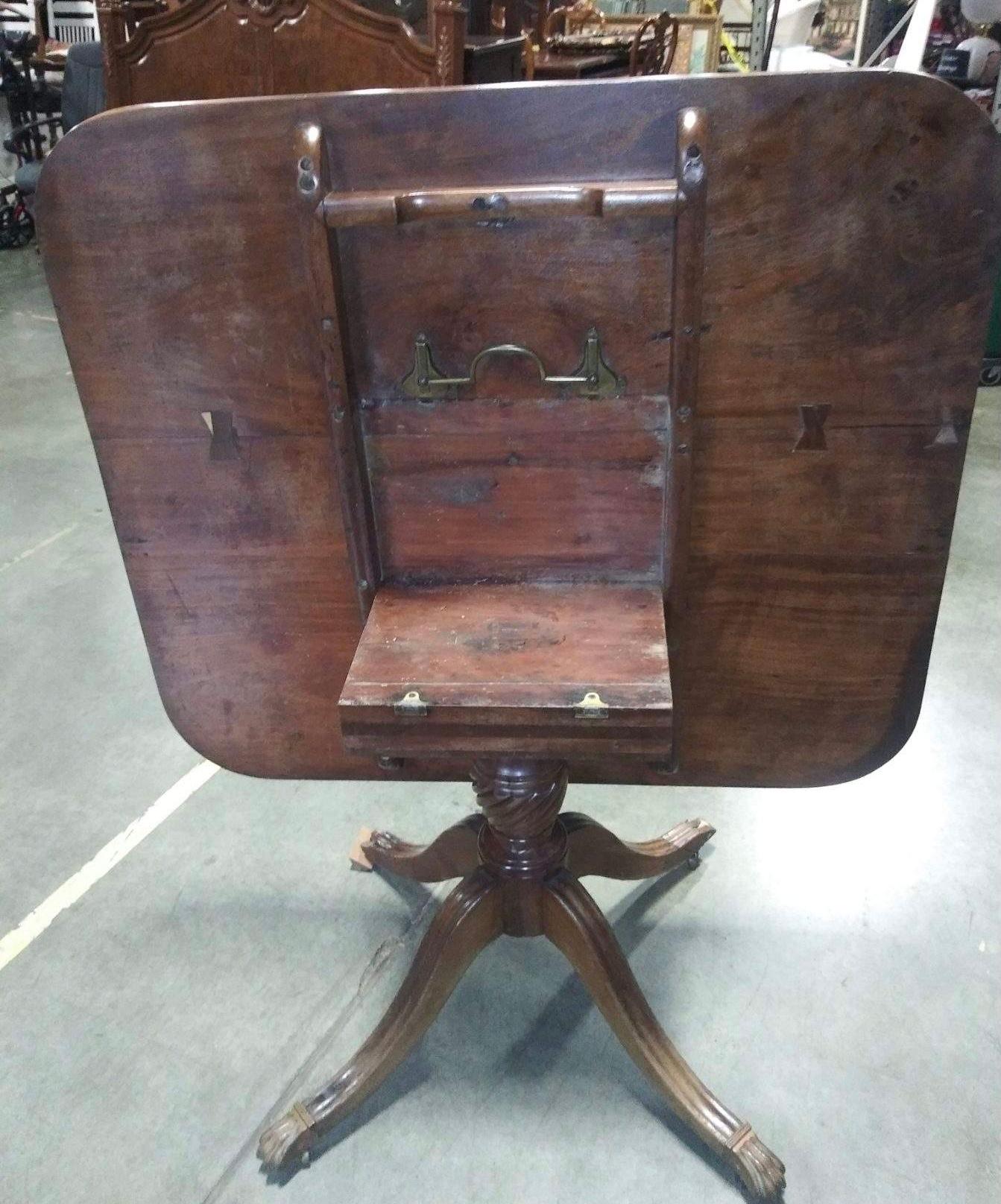 1820 Mahogany Flip Top Breakfast Table