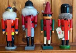 Lot of 4 Assorted Nutcrackers