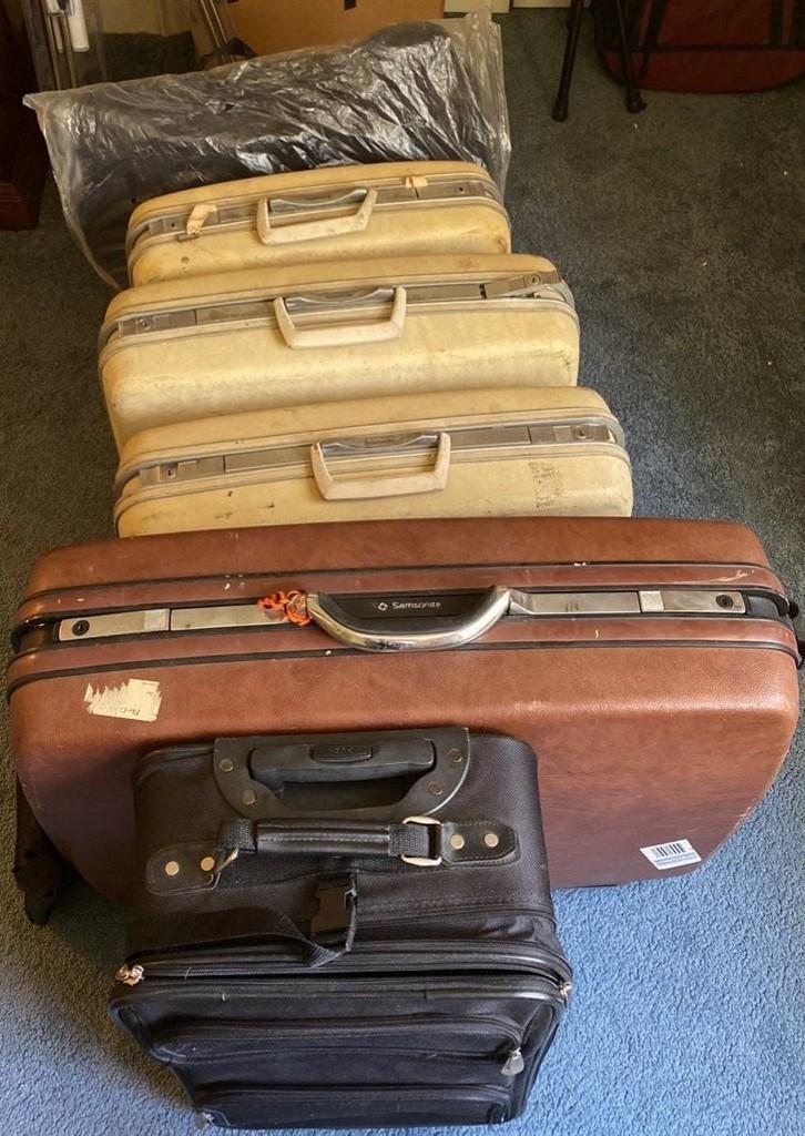 Eight Pieces of Assorted Luggage