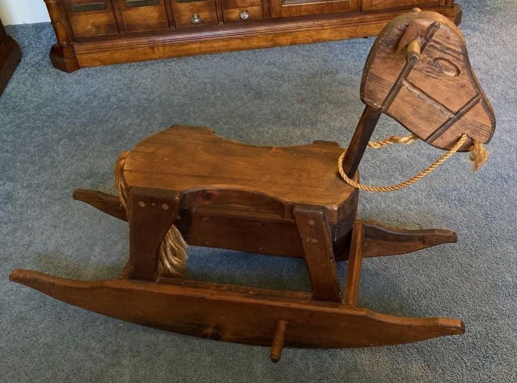 Lot of Wood Children’s Chairs, Stool and Rocker