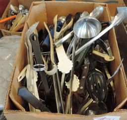 Large Box Lot Kitchen Utensils