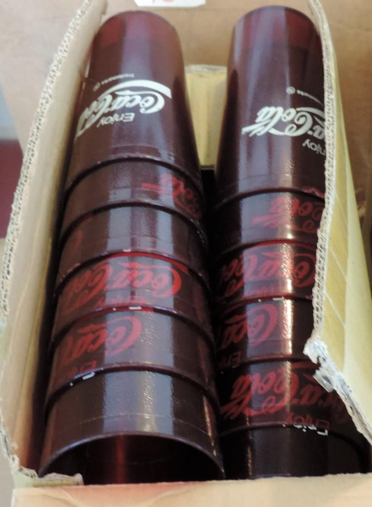 24 Enjoy Coca Cola Red Plastic Drink Cups