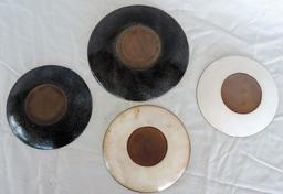 Lot of 4 Godfrey Hickory NC Enamel Over Copper Plates
