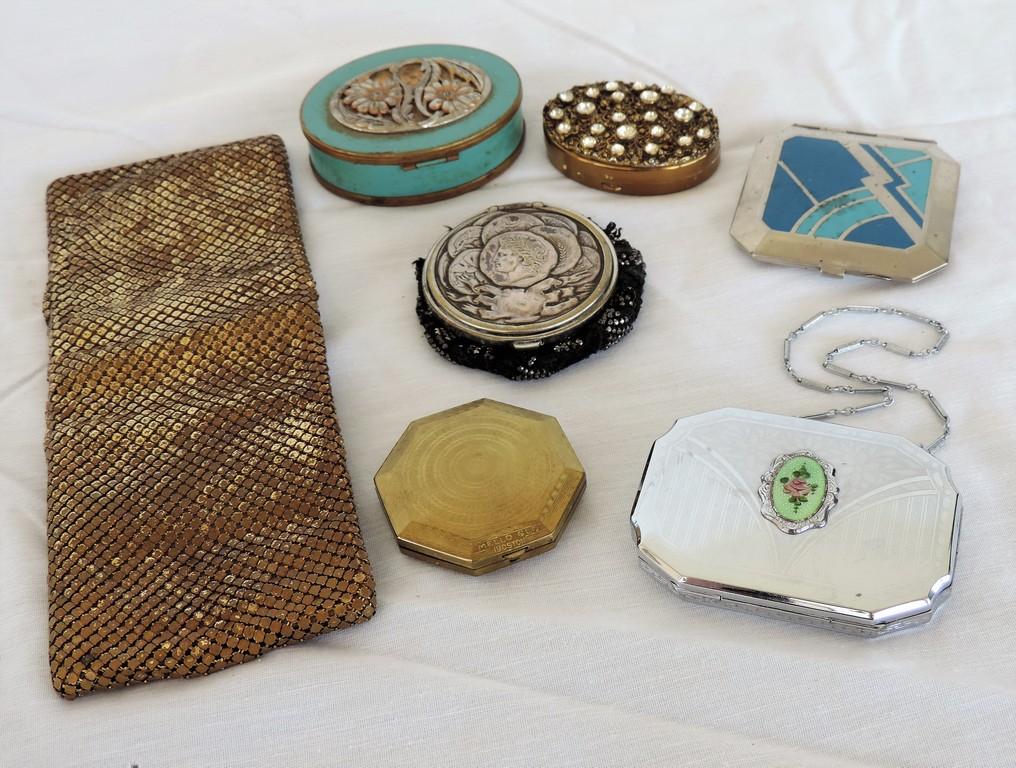 Lot of Antique Compacts