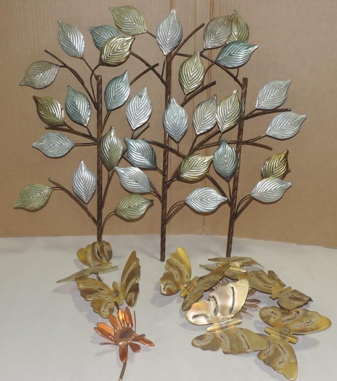 Leaf & Branch Metal Wall Hanging