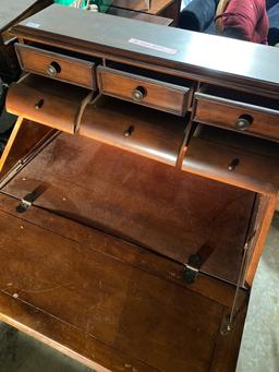 Wooden Secretary/Desk with Beautiful Inlay