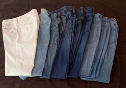 9 Pairs of Ladies Jeans