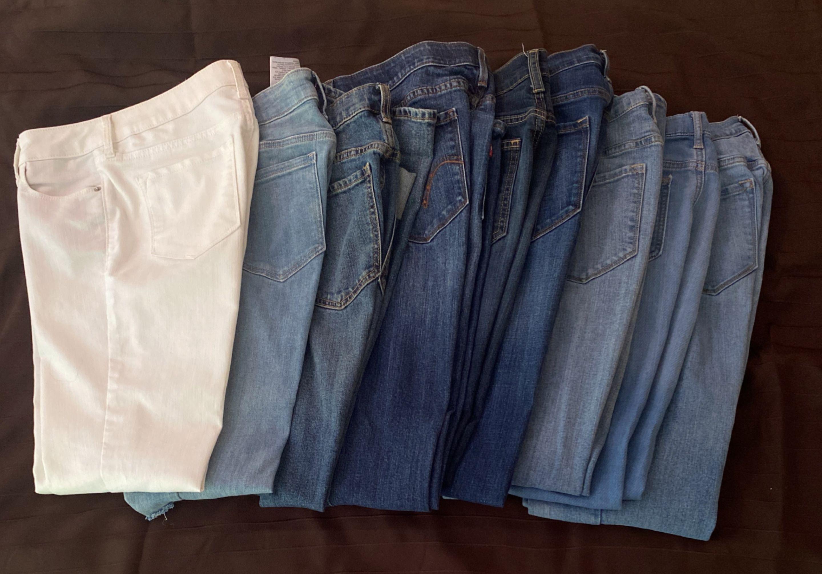 9 Pairs of Ladies Jeans