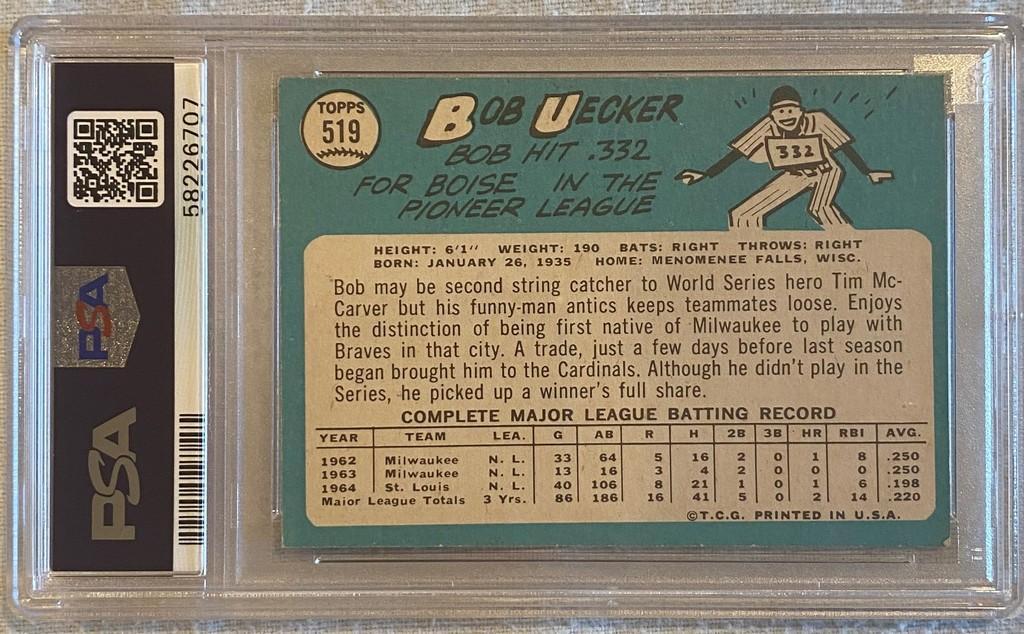 1965 Topps Bob Uecker