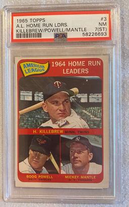 1965 Topps A.L. Home Run Leaders