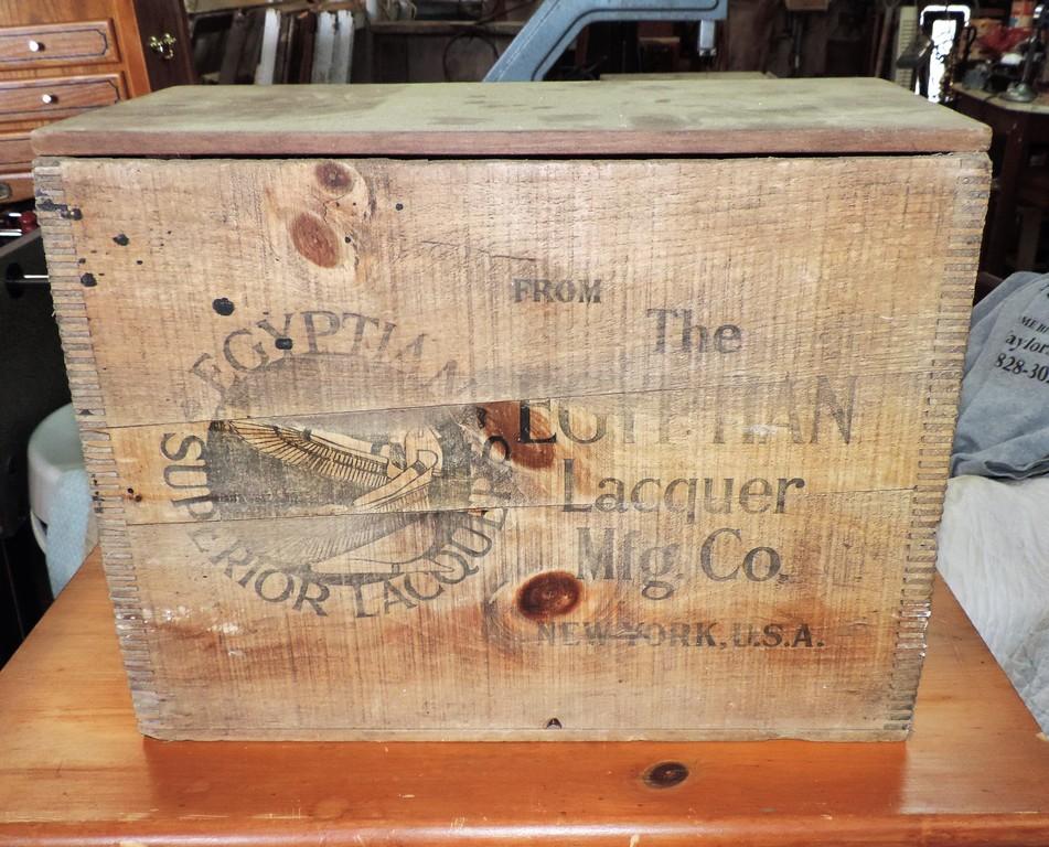 Antique Country Store Egyptian Lacquers Box