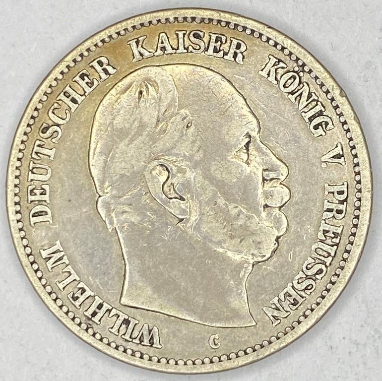 1877c Prussia Silver 2 Mark